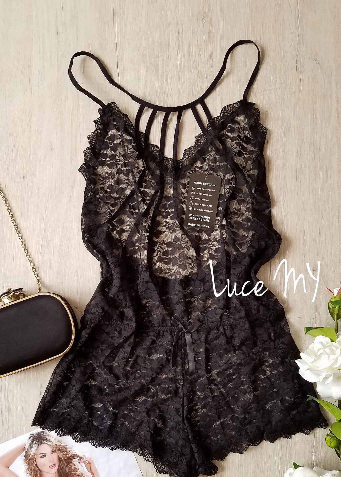 Lace Lingerie Romper