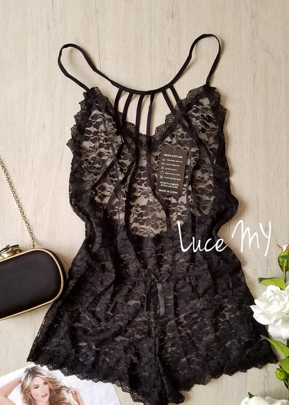 Lace Lingerie Romper