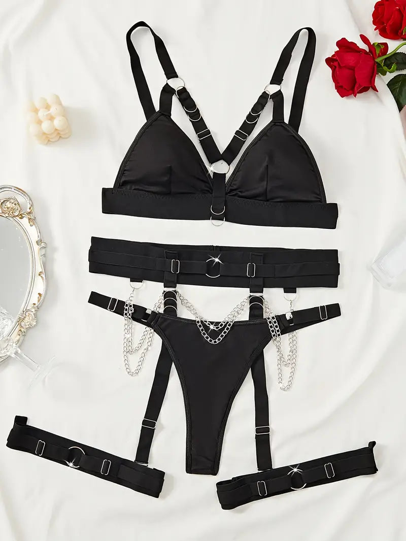 Ring Harness Bra Set
