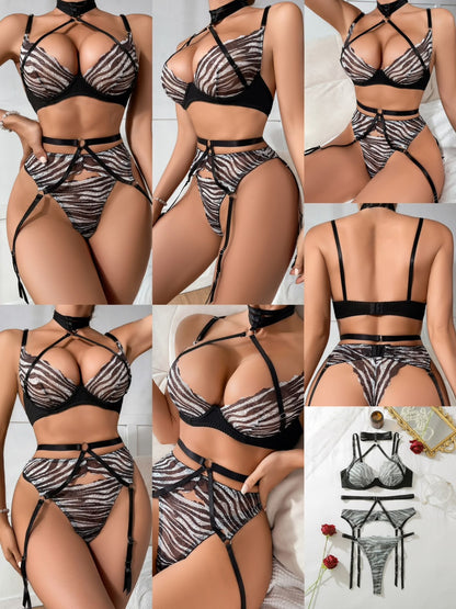 Zebra Lingerie Set