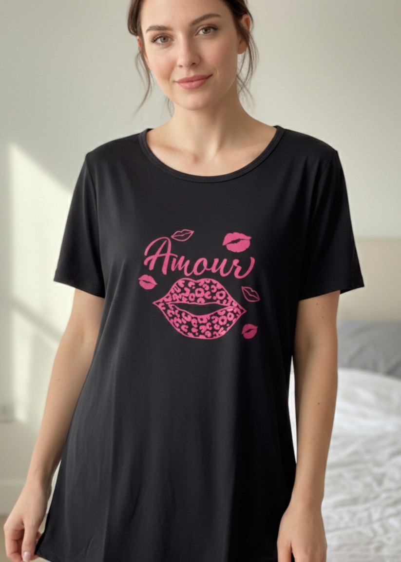 Amour Sleepshirt Black