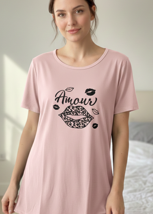Amour Sleepshirt Light Pink