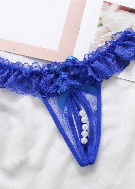 Lace Pearl Gstring