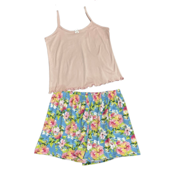 Cami & Floral Shorty Pj Set