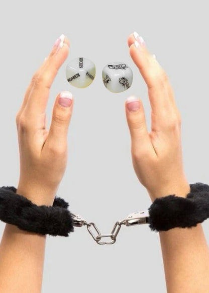 Fur Handcuffs & Dice Set