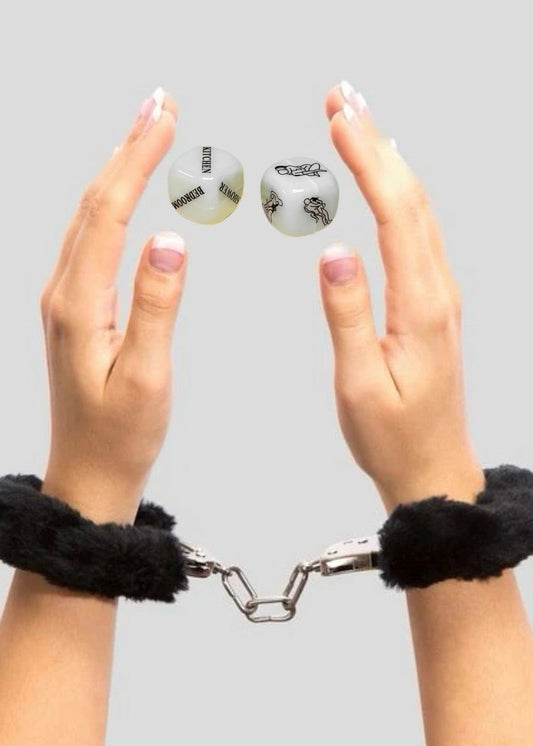 Fur Handcuffs & Dice Set
