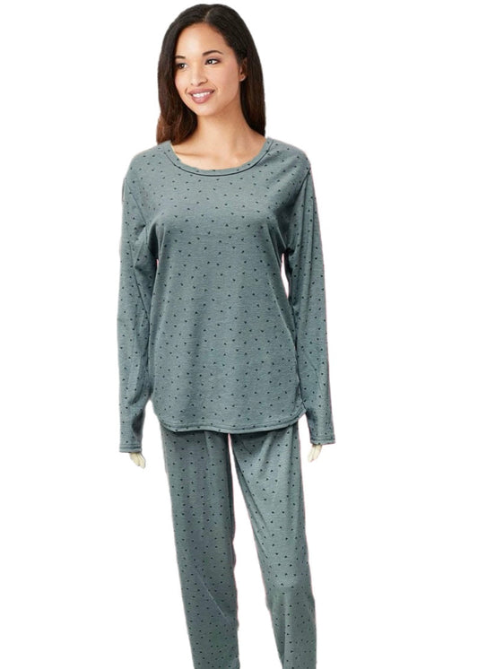 Heart Print Pj Set