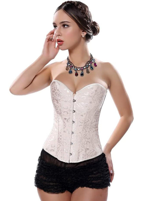 Satin Corset - White