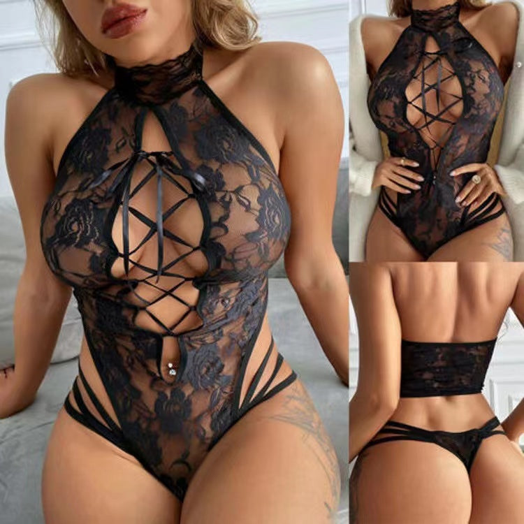 Halter Lace Teddy