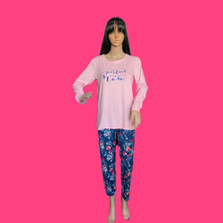 Long Sleeve Floral Pj Set