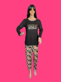 Long Sleeve Floral Pj Set
