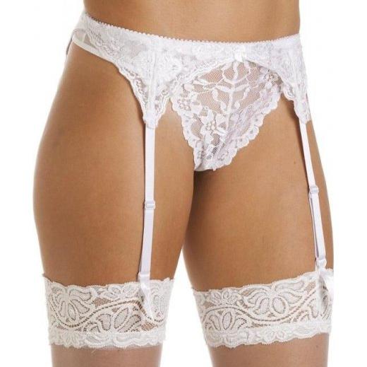 White Suspender Belt